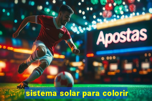 sistema solar para colorir